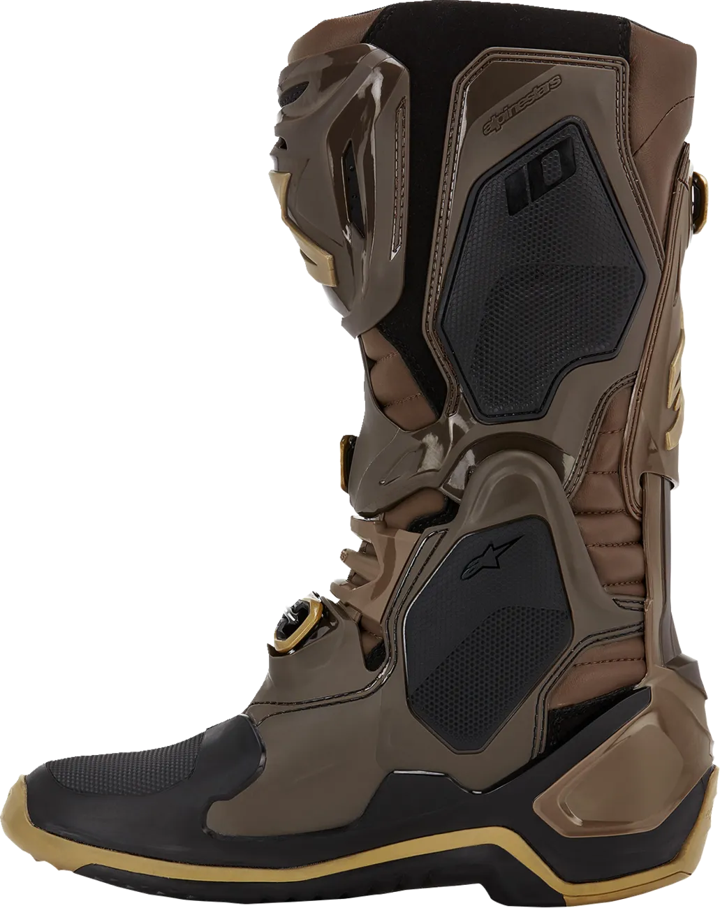 ALPINESTARS Limited Edition Squad '23 Tech 10 Boots - Brown/Gold - US 11 2010020-839-11