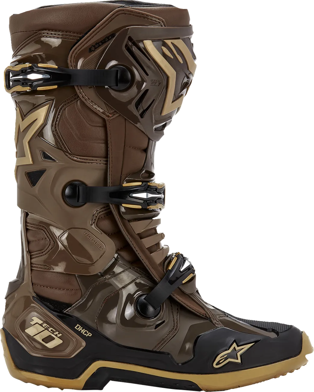 ALPINESTARS Limited Edition Squad '23 Tech 10 Boots - Brown/Gold - US 11 2010020-839-11