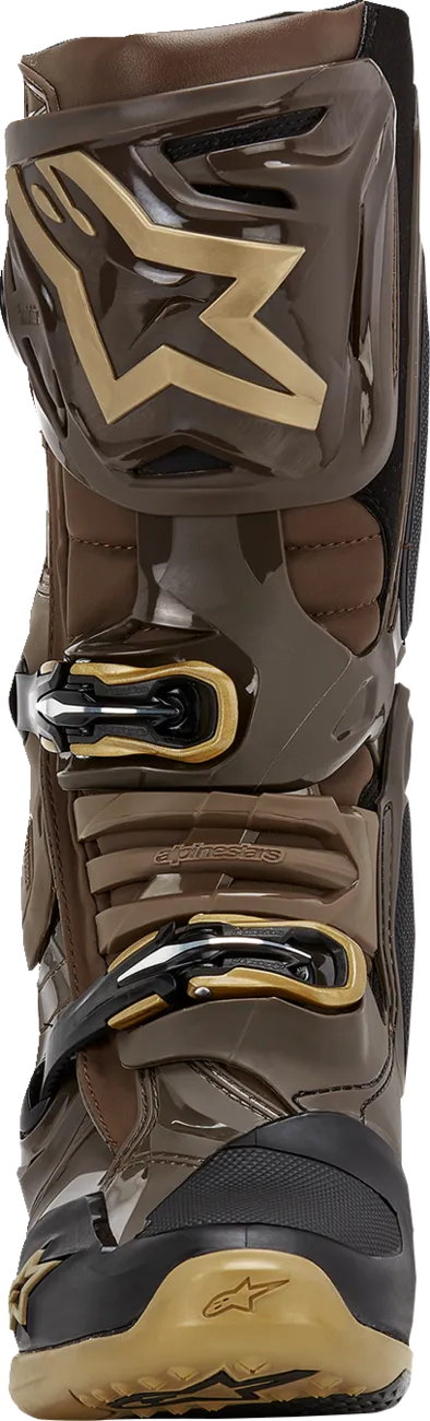 ALPINESTARS Limited Edition Squad '23 Tech 10 Boots - Brown/Gold - US 11 2010020-839-11