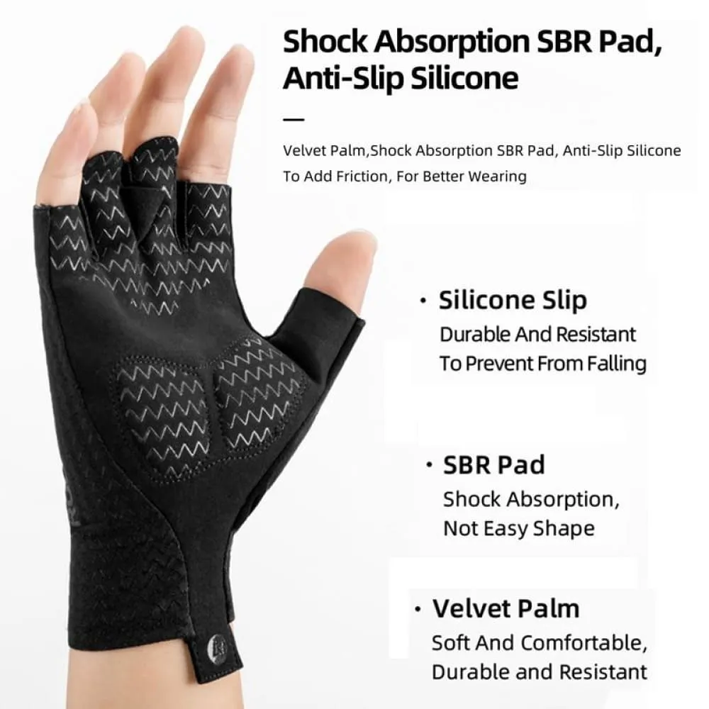 Cycling Gloves Autumn Spring Mtb Bike Gloves Sbr Pad Half Finger
