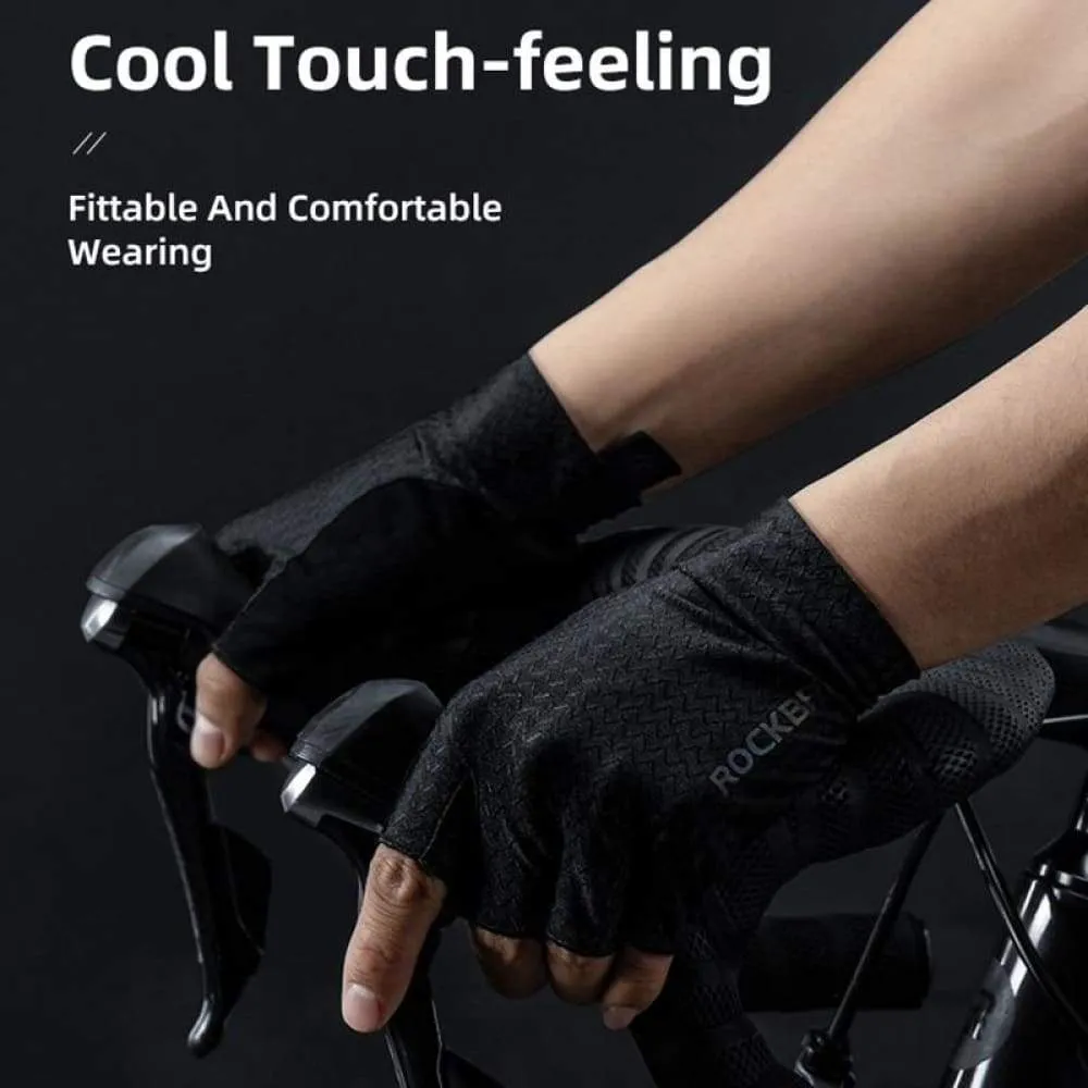 Cycling Gloves Autumn Spring Mtb Bike Gloves Sbr Pad Half Finger