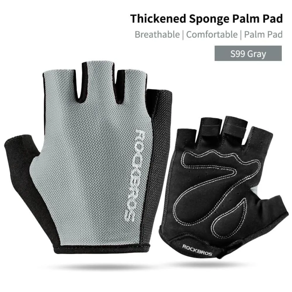 Cycling Gloves Half Finger Shockproof Wear Resistant Breathable Mtb
