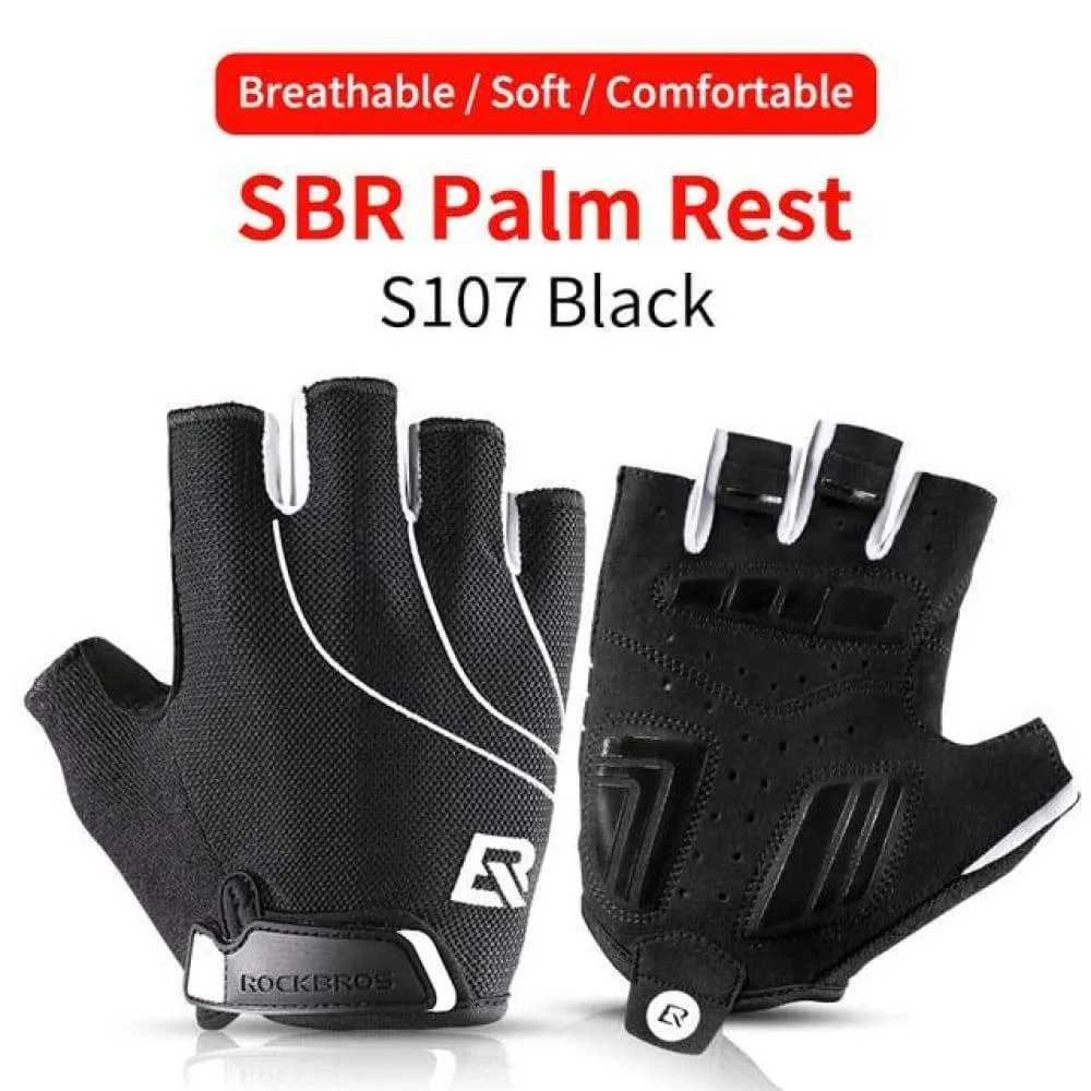 Cycling Gloves Half Finger Shockproof Wear Resistant Breathable Mtb