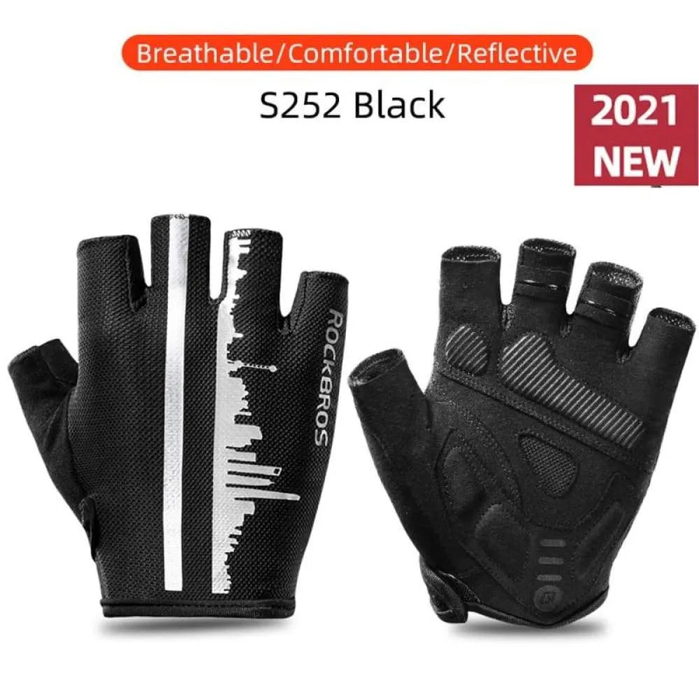 Cycling Gloves Half Finger Shockproof Wear Resistant Breathable Mtb
