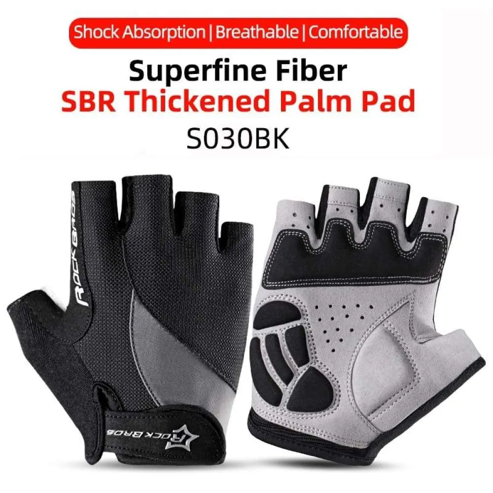 Cycling Gloves Half Finger Shockproof Wear Resistant Breathable Mtb