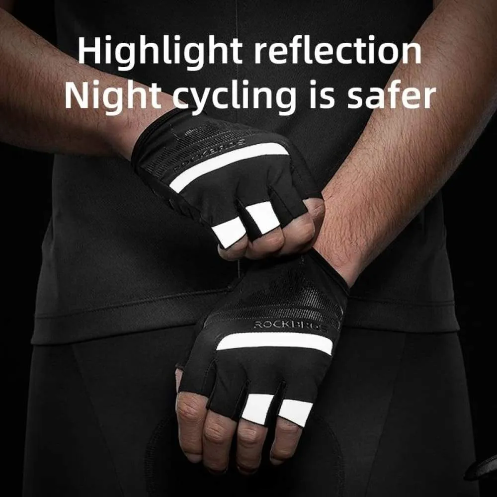 Cycling Gloves Half Finger Shockproof Wear Resistant Breathable Mtb