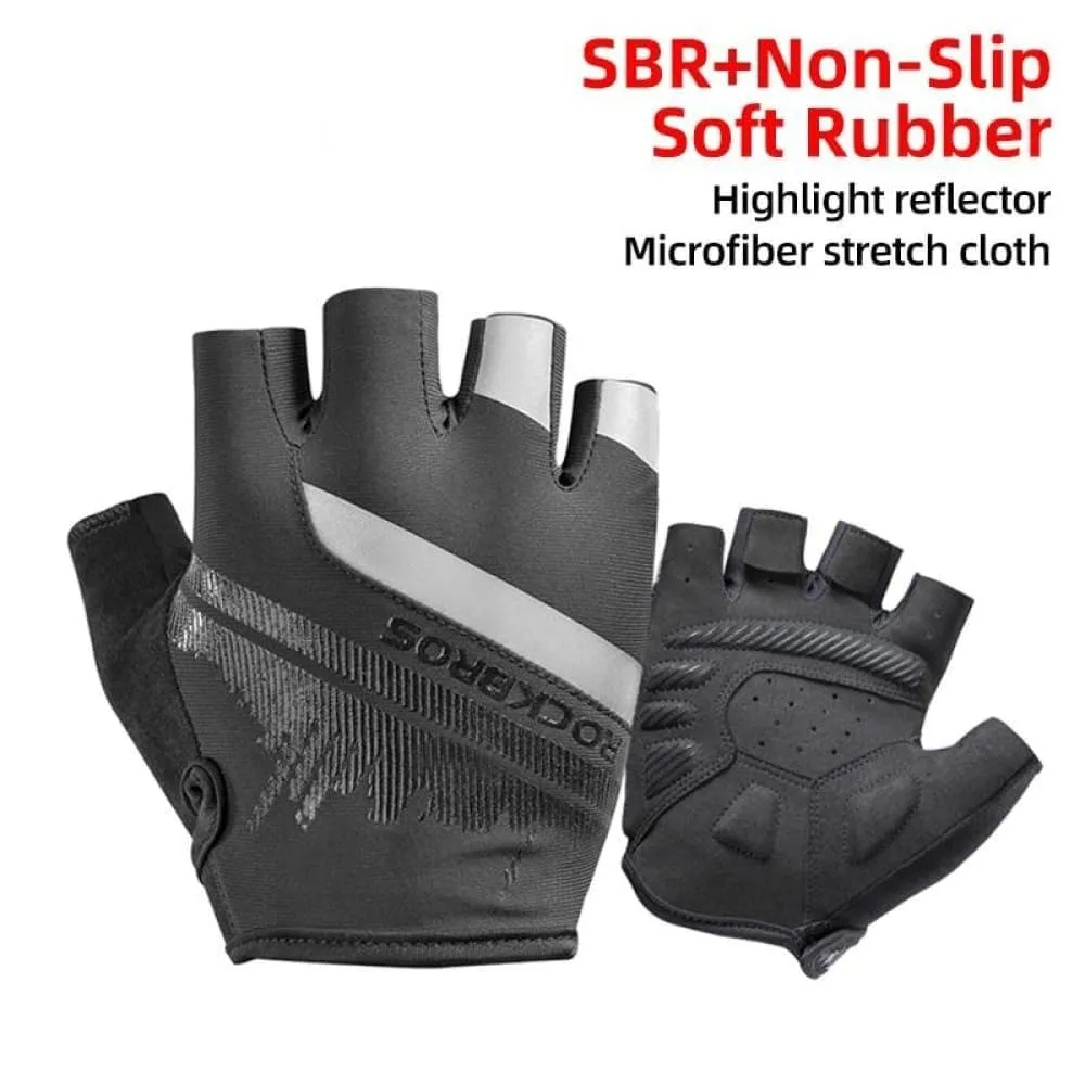 Cycling Gloves Half Finger Shockproof Wear Resistant Breathable Mtb