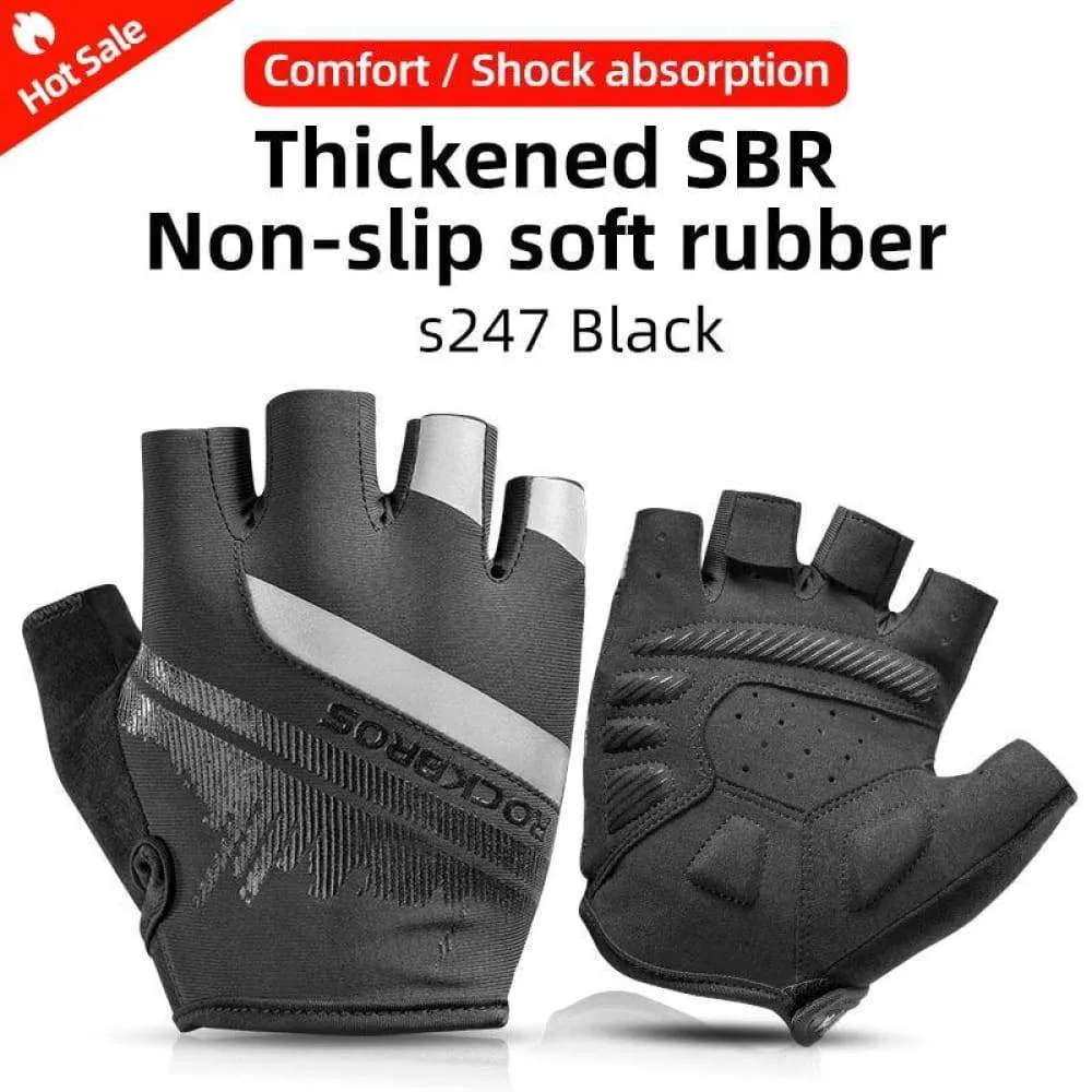 Cycling Gloves Half Finger Shockproof Wear Resistant Breathable Mtb