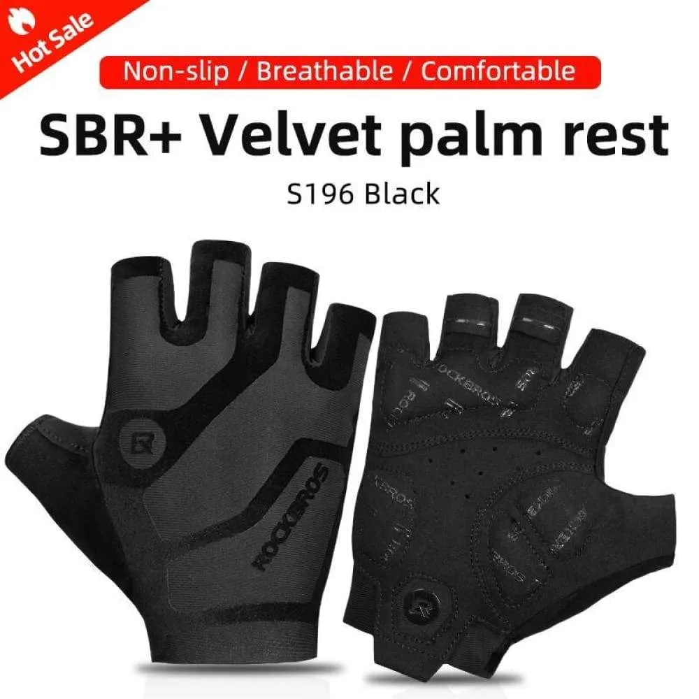 Cycling Gloves Half Finger Shockproof Wear Resistant Breathable Mtb