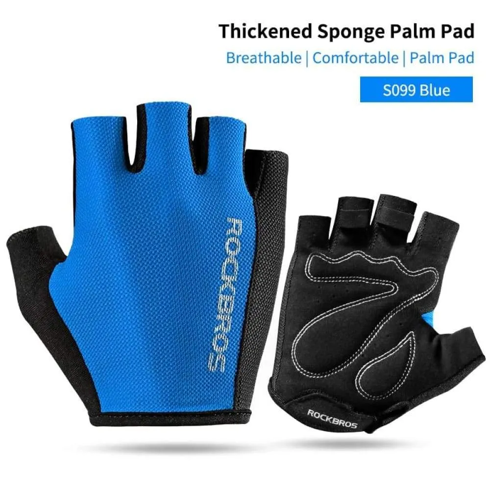 Cycling Gloves Half Finger Shockproof Wear Resistant Breathable Mtb