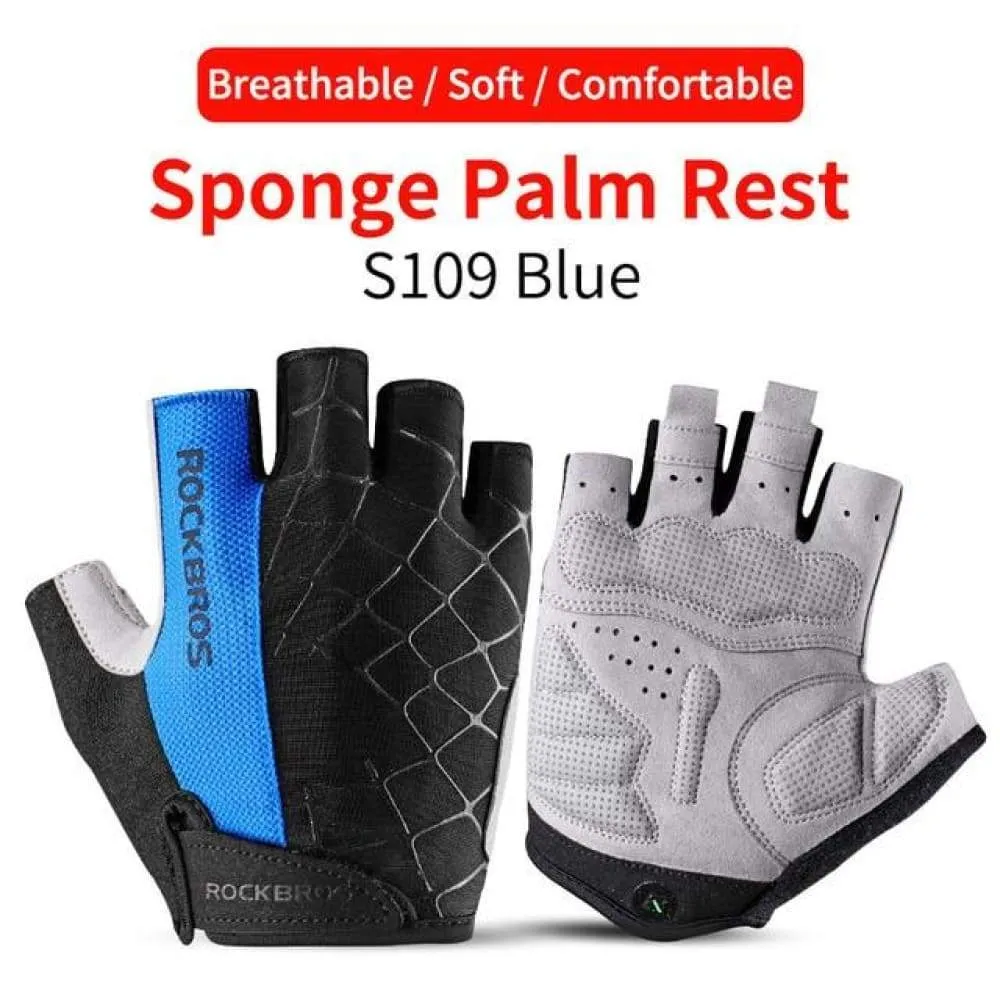 Cycling Gloves Half Finger Shockproof Wear Resistant Breathable Mtb