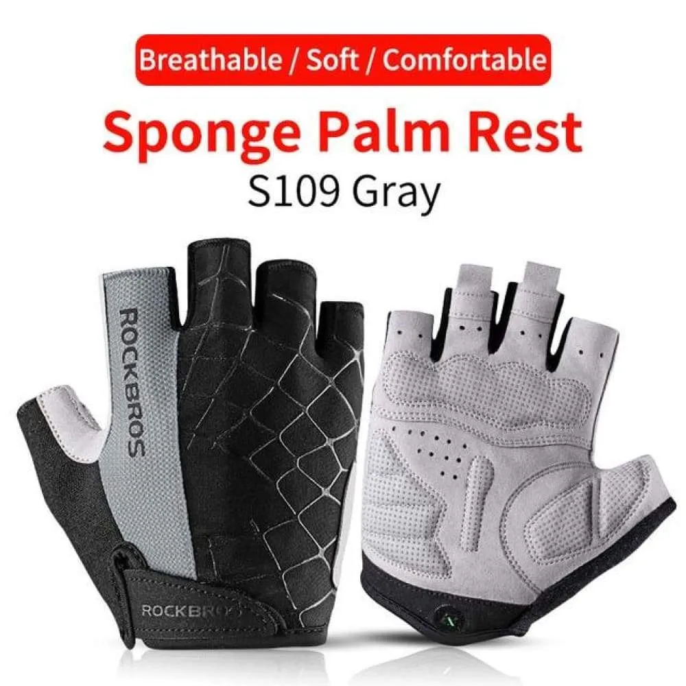 Cycling Gloves Half Finger Shockproof Wear Resistant Breathable Mtb