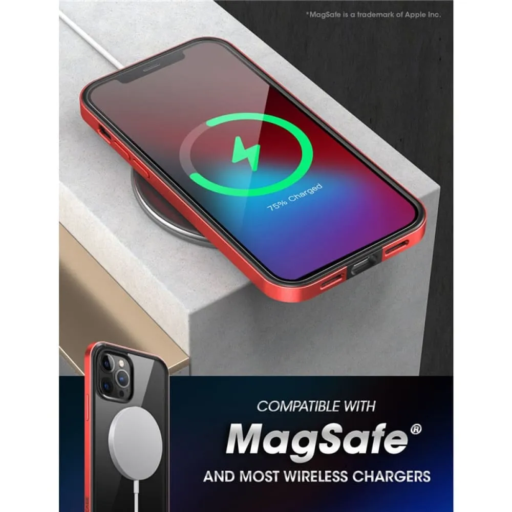 For Iphone 12 Pro Max Case 6.7 Inch Ub Edge Slim Frame Case Cover with Tpu Inner Bumper & Transparent Back