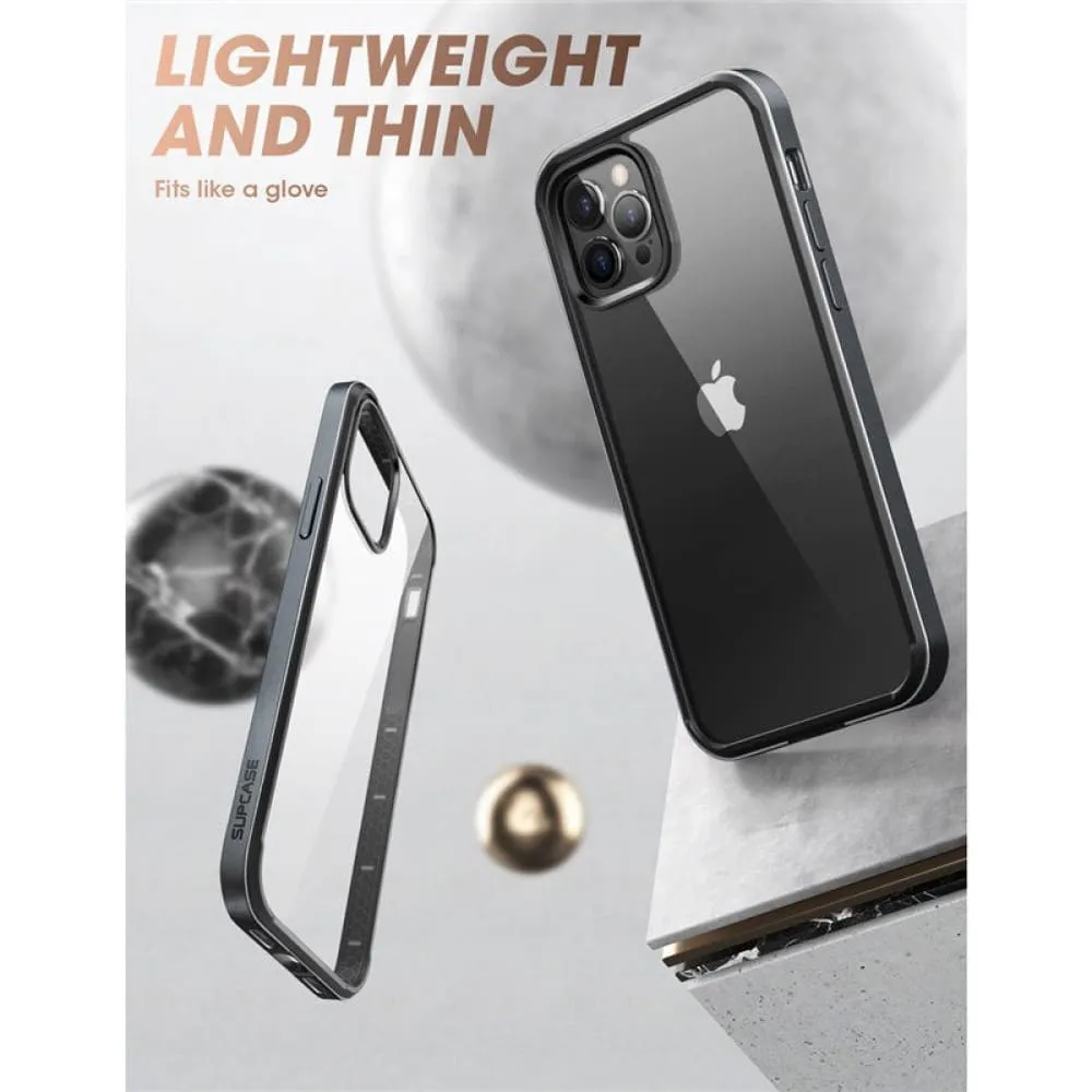 For Iphone 12 Pro Max Case 6.7 Inch Ub Edge Slim Frame Case Cover with Tpu Inner Bumper & Transparent Back