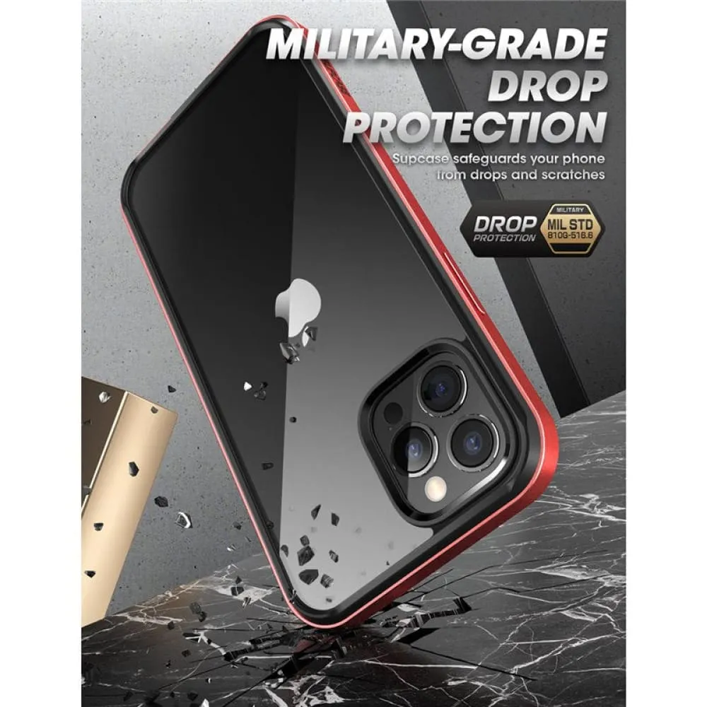 For Iphone 12 Pro Max Case 6.7 Inch Ub Edge Slim Frame Case Cover with Tpu Inner Bumper & Transparent Back