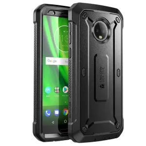 For Moto G6 Ub Pro Rugged Holster Case With Built-In Screen Protector 2018