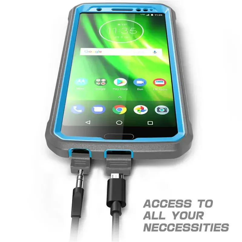For Moto G6 Ub Pro Rugged Holster Case With Built-In Screen Protector 2018