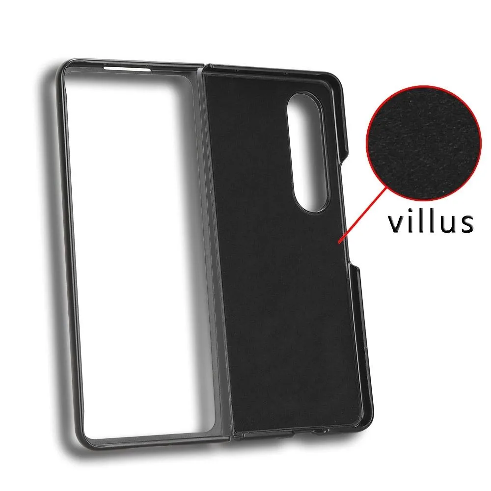 For Samsung Galaxy z Fold4 5G Leather Wristband Phone Case - Back Cover