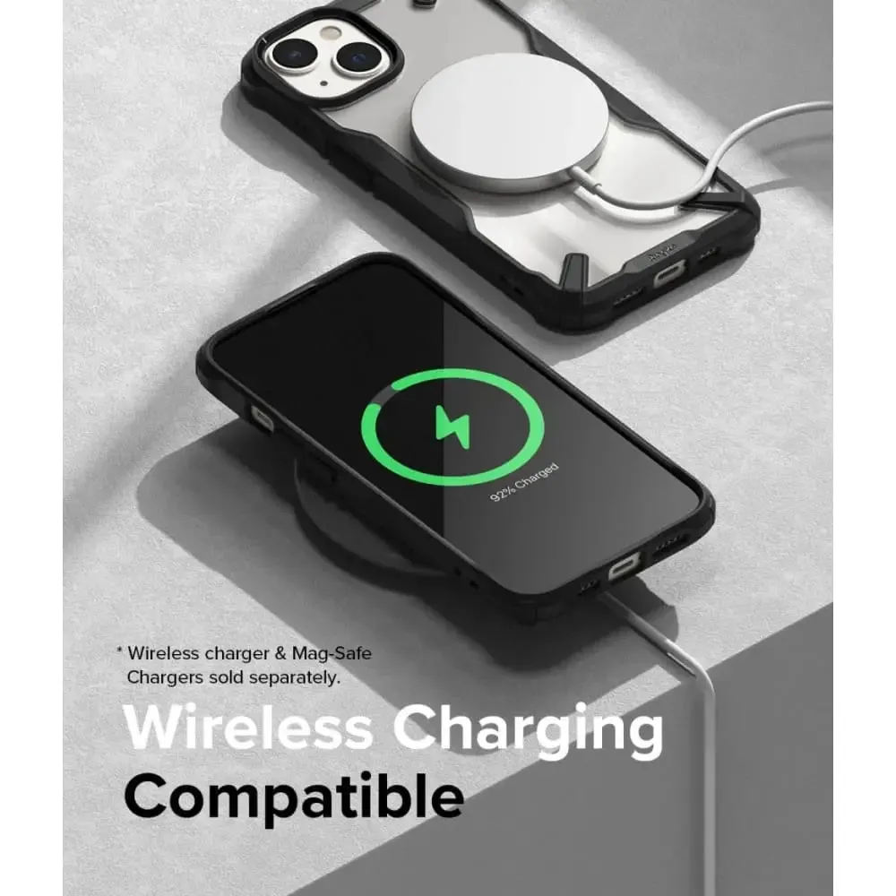 Fusion-x with Iphone 14 6.1 Incheshard Back Shockproof Tpu Frame Cover