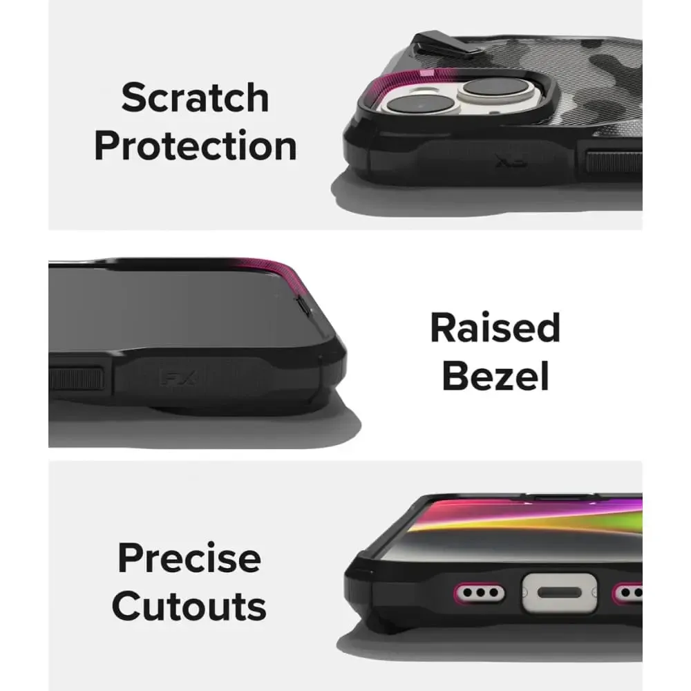 Fusion-x with Iphone 14 6.1 Incheshard Back Shockproof Tpu Frame Cover
