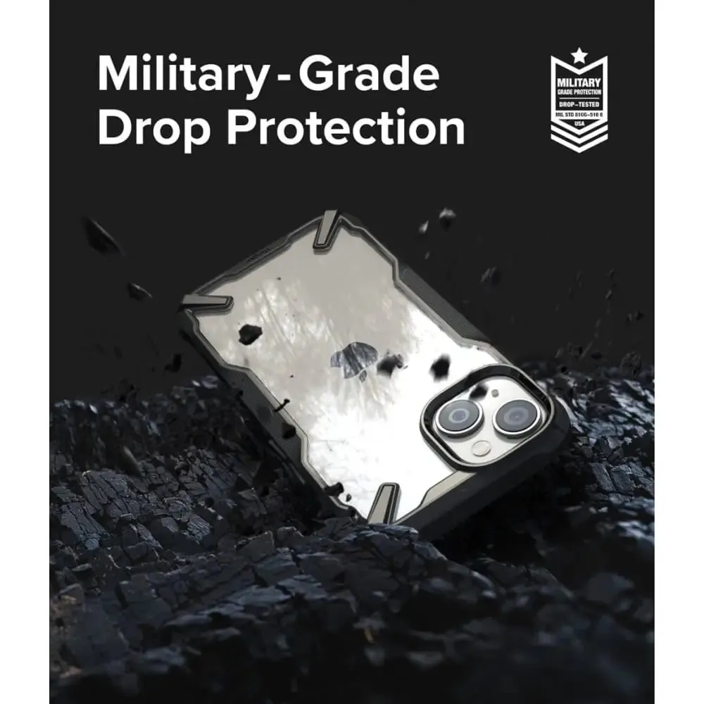 Fusion-x with Iphone 14 6.1 Incheshard Back Shockproof Tpu Frame Cover