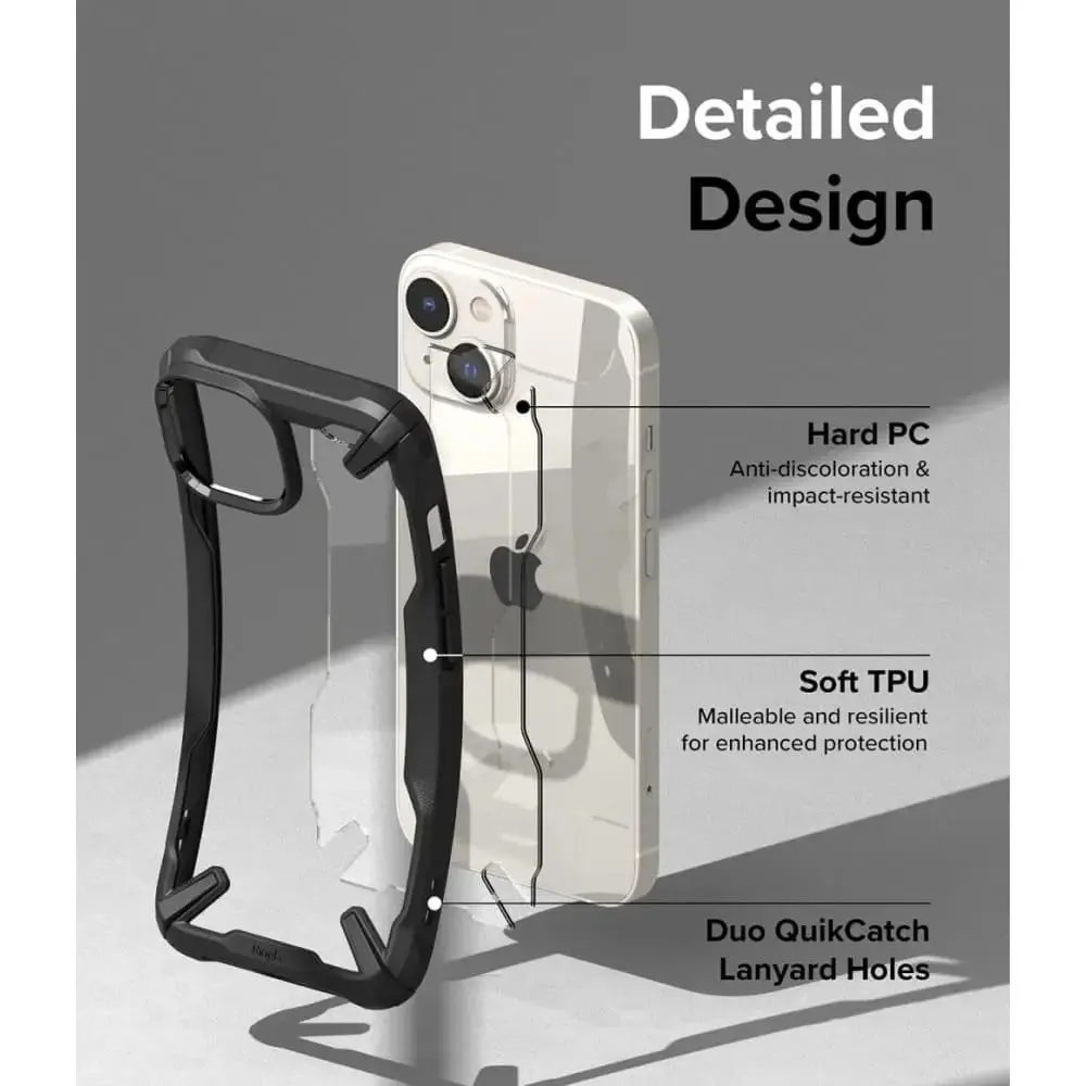 Fusion-x with Iphone 14 6.1 Incheshard Back Shockproof Tpu Frame Cover