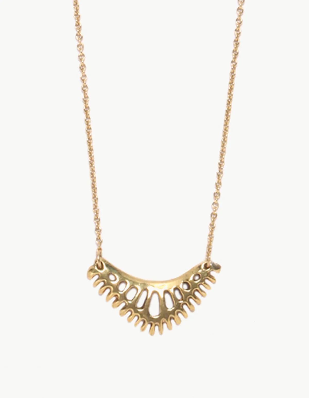 Golden Staghorn Pendant