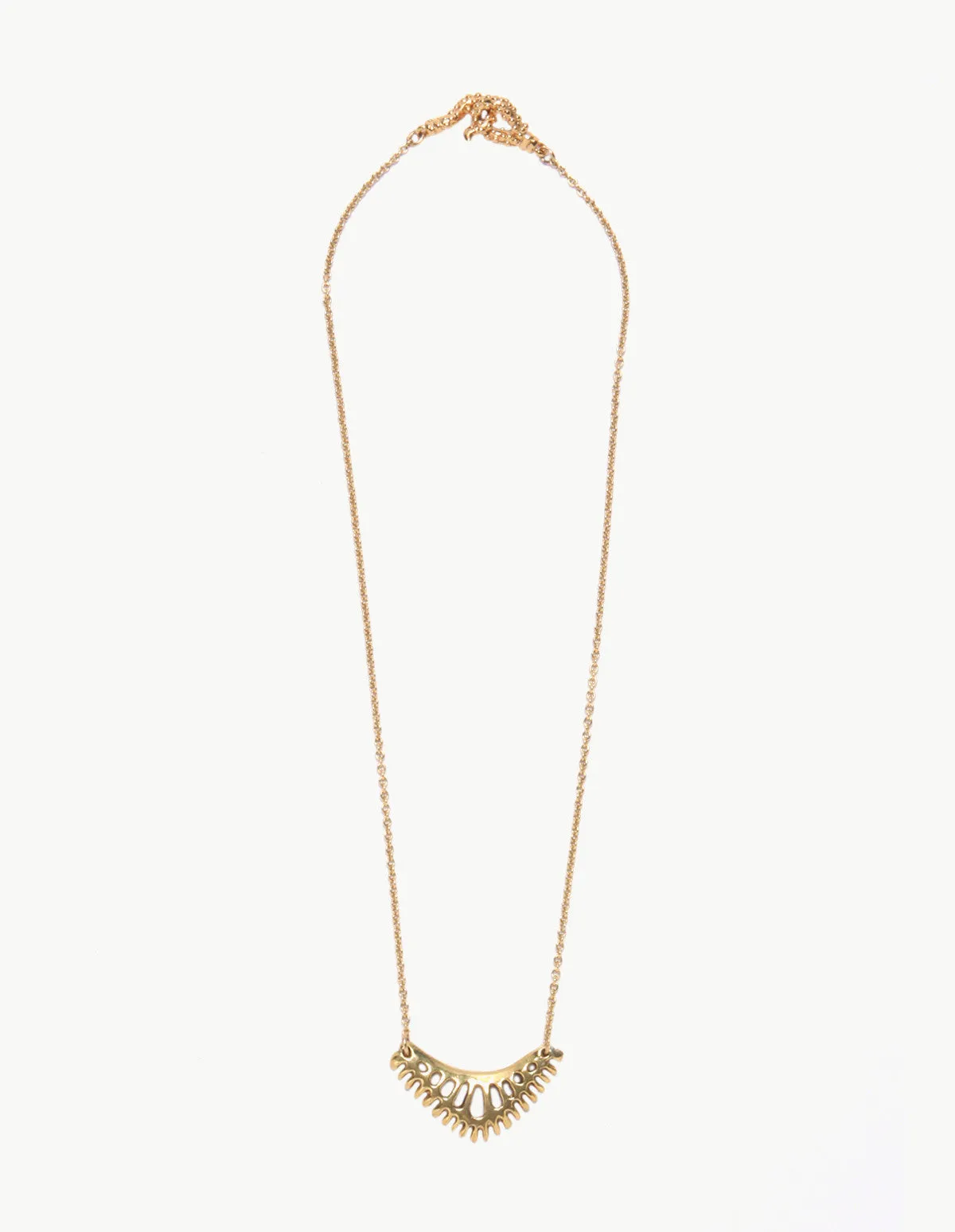 Golden Staghorn Pendant