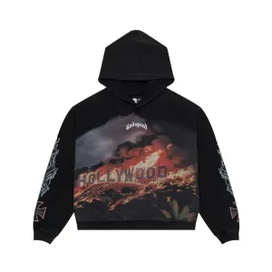 Hollywood Inferno Hoodie (Black Wash) - GHLINFBLKWSH