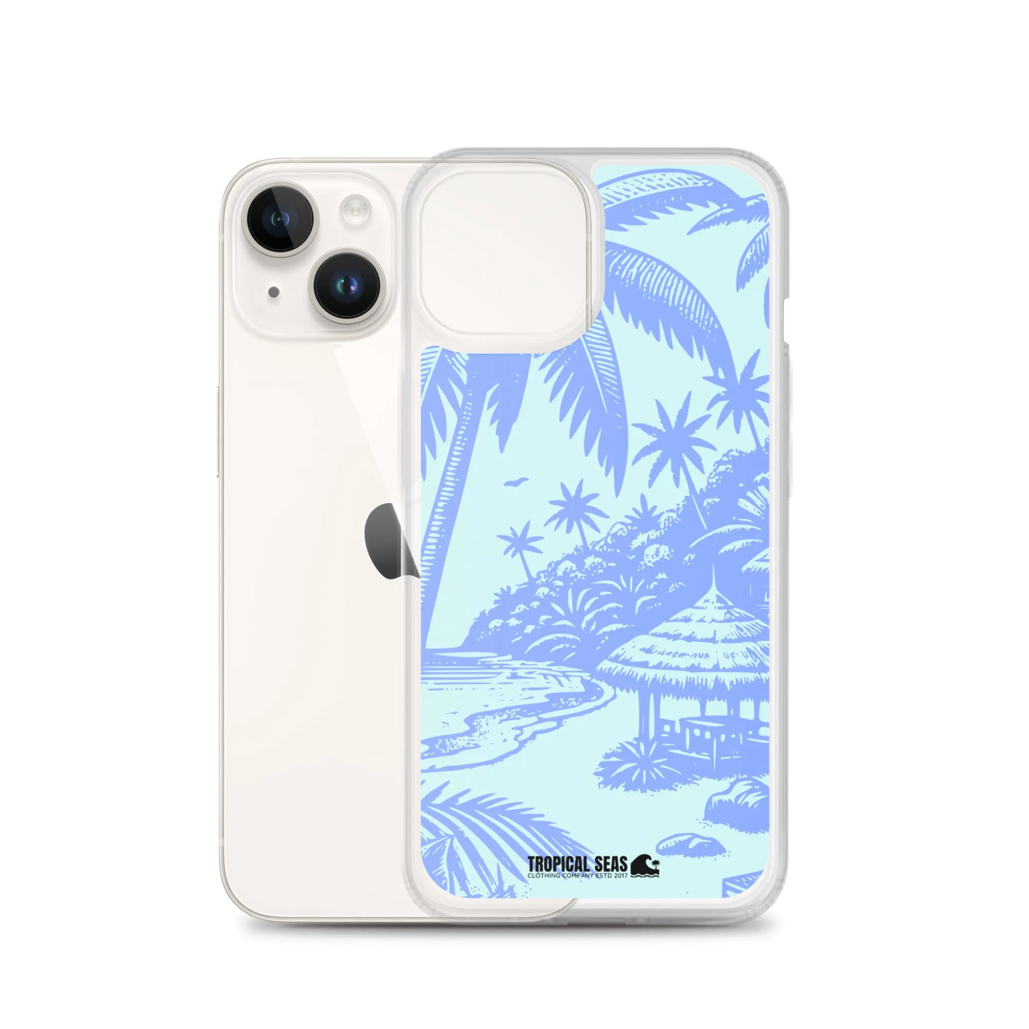 Island Blues Clear Case for iPhone