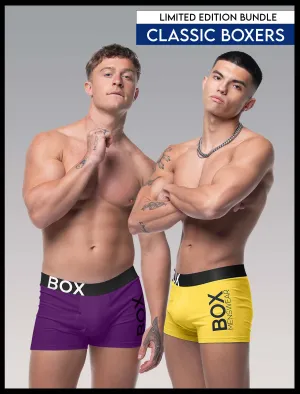 Limited Edition Boxers Bundle - Purple and Yellow