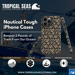 Nautical Black Coral Reef Tough Case for iPhone