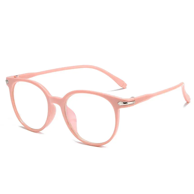 New transparent Plain glasses PC plain glass spectacles vintage eyeglass round frame glasses