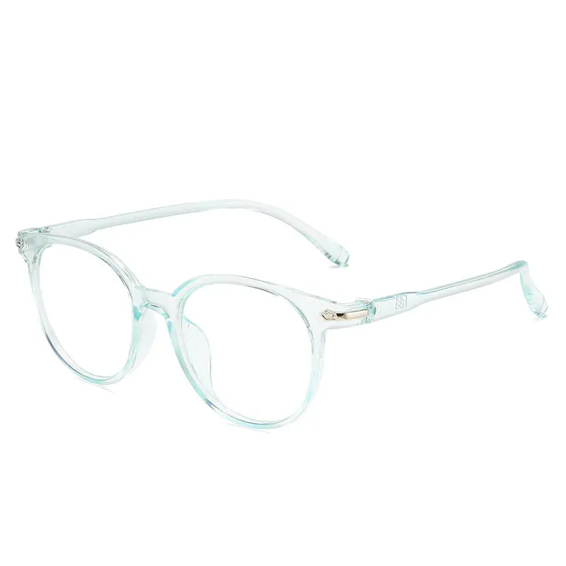 New transparent Plain glasses PC plain glass spectacles vintage eyeglass round frame glasses