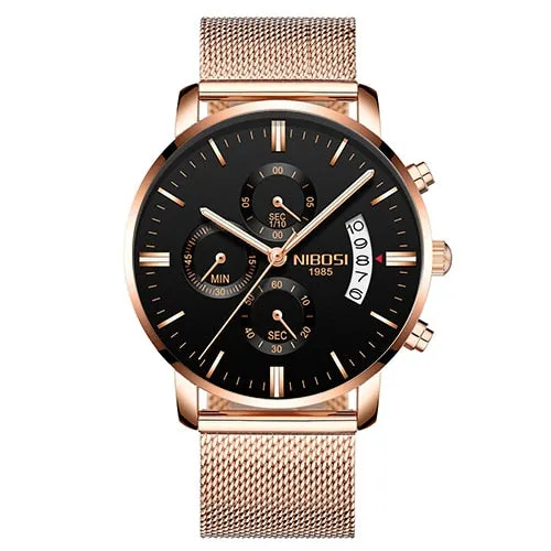   NIBOSI  QUARTZ   Stainless Steel ..