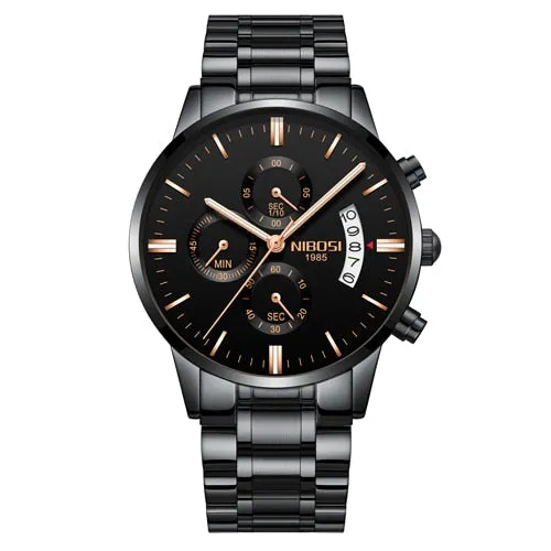   NIBOSI  QUARTZ   Stainless Steel ..