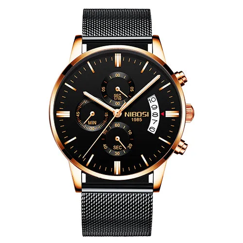   NIBOSI  QUARTZ   Stainless Steel ..