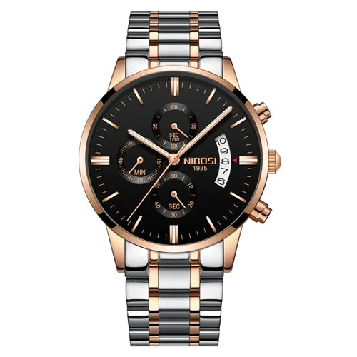   NIBOSI  QUARTZ   Stainless Steel ..