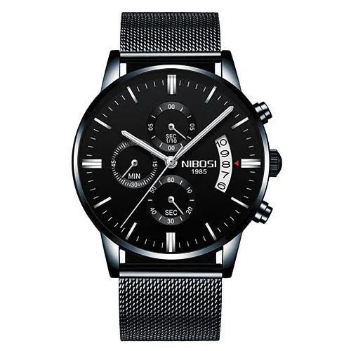   NIBOSI  QUARTZ   Stainless Steel ..
