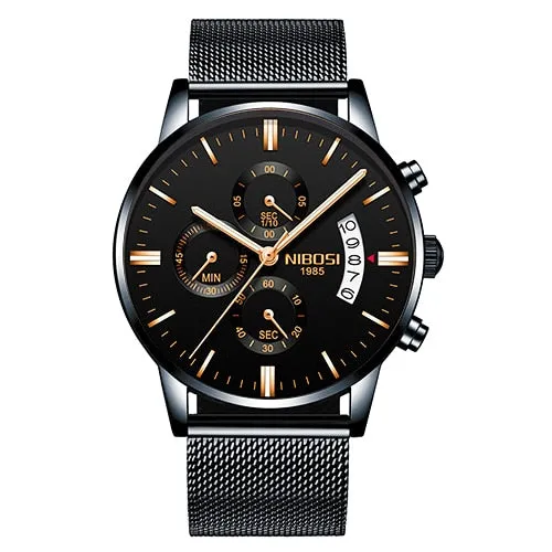   NIBOSI  QUARTZ   Stainless Steel ..