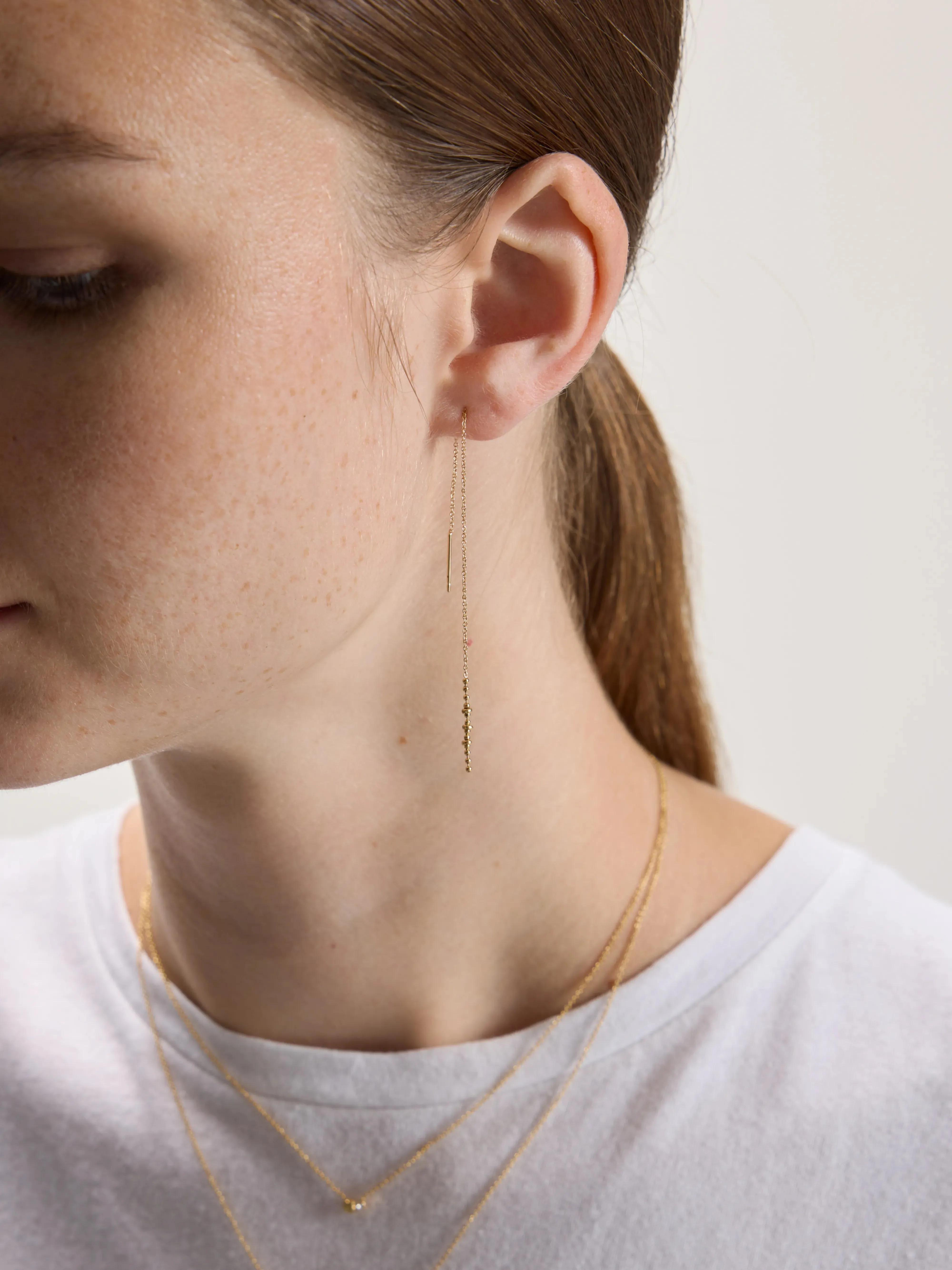 Ocane Adjustable Chain Earrings (242 / W / GOLD)