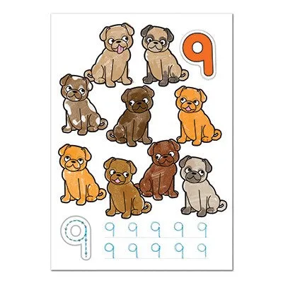 Orchard Toys Coloring Book - Animals   1-20 Colouring Book(Set Of 2)