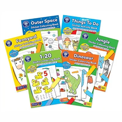 Orchard Toys Coloring Book - Animals   Outer Space Colouring Book(Set Of 2)