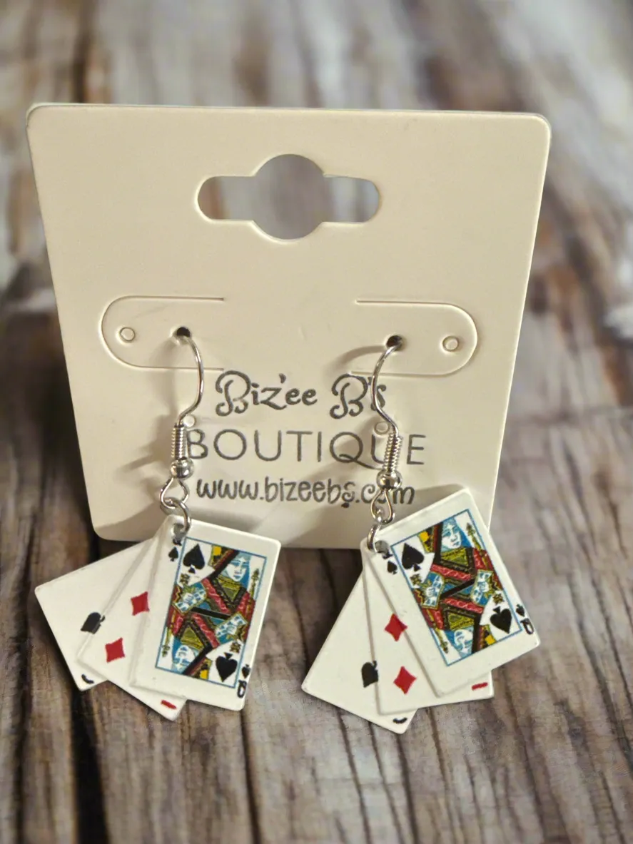 Playing Card Earrings