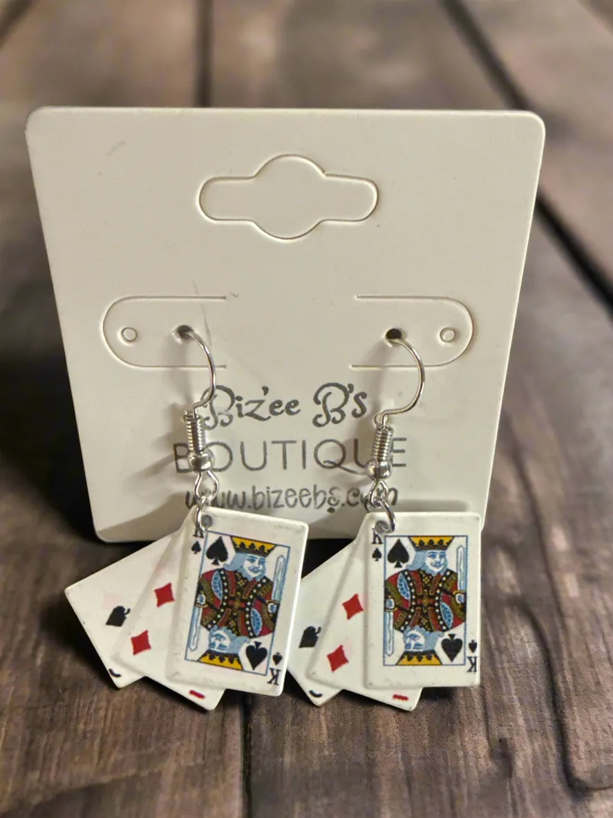 Playing Card Earrings
