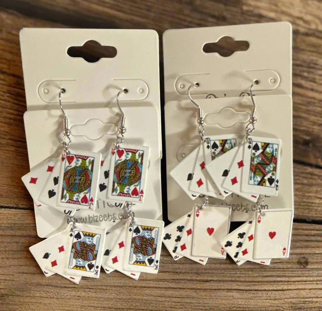 Playing Card Earrings