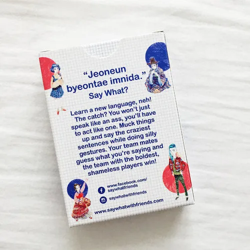 SayWhat? Learn Korean Card Game