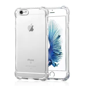 USLION Shockproof Armor Clear Case For iPhone X 8 7 6 6s Plus 5 5s SE Transparent Hard PC Protection Phone Cases Back Cover Capa