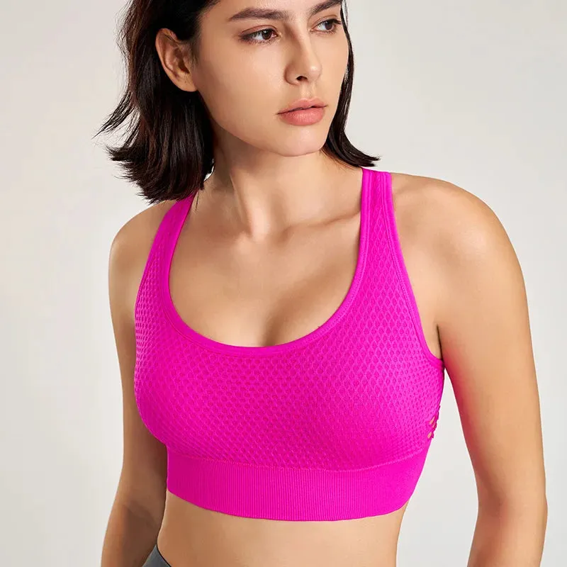 Women's Shockproof Breathable Sports Bra - Yoga & Fitness