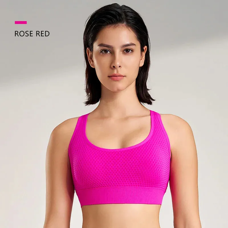Women's Shockproof Breathable Sports Bra - Yoga & Fitness